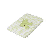 Cute Green Elephant Bath Mat (Gekanteld)