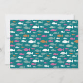 Cute Green Fish Showonderwater Notecard Notitiekaartje (Achterkant)