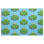 Cute Green Frog Design Fabric Stof (Fat Quarter)