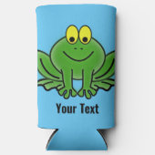 Cute Green Frog Design Seltzer Koelbox (Voorkant)