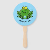 Cute Green Frog Handwaaier (Voorkant)