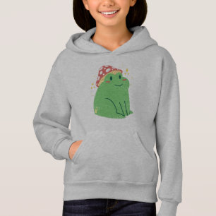 Cute Green Frog met paddenstoelPet