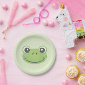 Cute Green Frog | Papieren Bord (Feest)