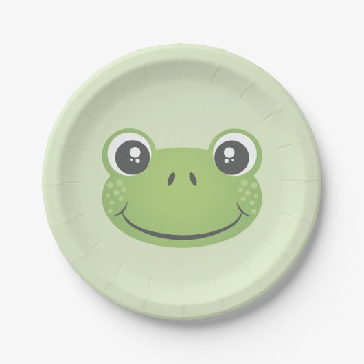 Cute Green Frog | Papieren Bord (Voorkant)
