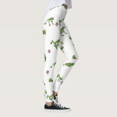 Cute green frog patroon leggings (Rechts)