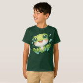 Cute Green Frog T-shirt (Voorkant volledig)