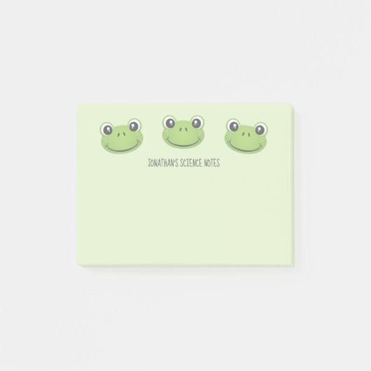 Cute Green Frog | Terug naar school | Post-IT-noti Post-it® Notes (Voorkant)