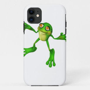 Cute Green Froggy iPhone 11 Hoesje
