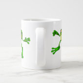 Cute Green Froggy Extra Grote Beker (Achterkant)