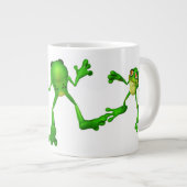 Cute Green Froggy Extra Grote Beker (Voorkant rechts)