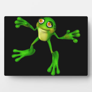 Cute Green Froggy Fotoplaat
