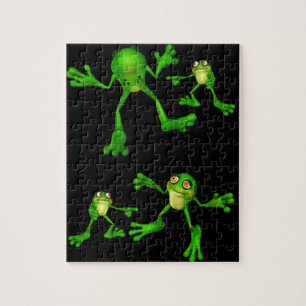 Cute Green Froggy Legpuzzel