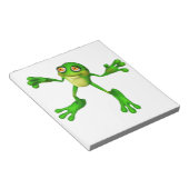 Cute Green Froggy Notitieblok (Schuin)
