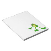 Cute Green Froggy Notitieblok (Schuin)