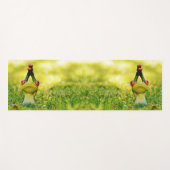 Cute Green Frogs Modern Meditation Yogamat (Voorkant (horizontaal))