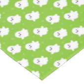 Cute Green Ghost Pattern – Halloween Design Tafelkleed (Gekanteld)