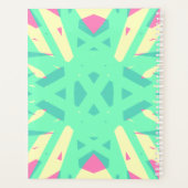 Cute Green Girl's School Hobbies Homework Planner (Achterkant)