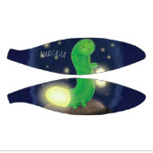 Cute green glow-cartoon illustratie basketbal (Panelen)