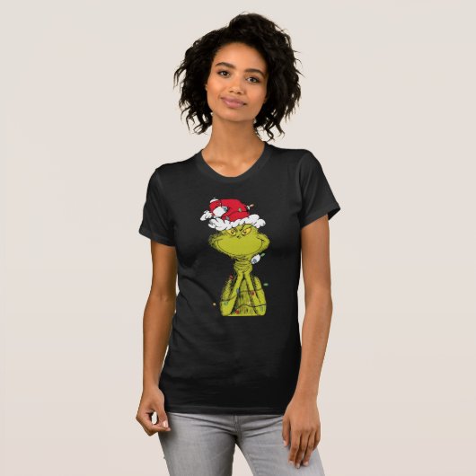 Cute Green  Grinch Christmas Creature Design T-shirt (Voorkant volledig)