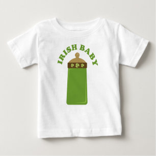 Cute Green Irish Baby Baby Tee Shirt