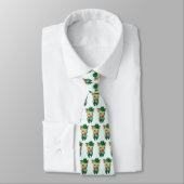 Cute Green Irish Pig in Fancy kleding Stropdas (Gebonden)