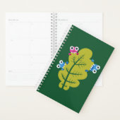 Cute Green Leaf Fun Natuur Lover Planner (Display)