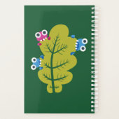 Cute Green Leaf Fun Natuur Lover Planner (Achterkant)