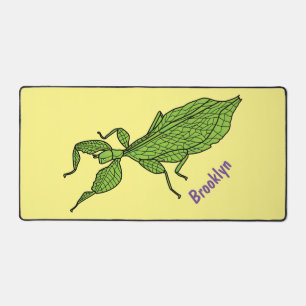 Cute green leaf insect cartoon bureaumat