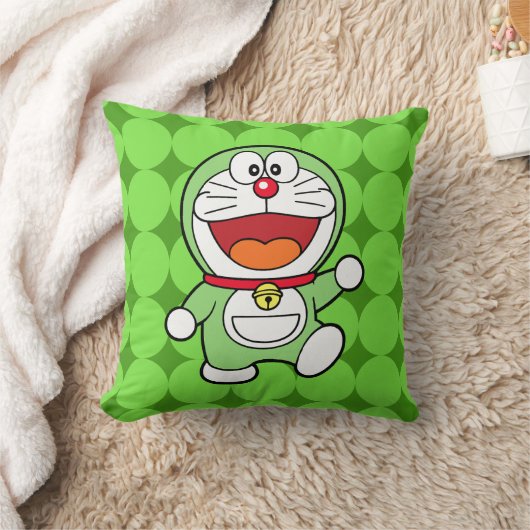 Cute Green Mini Doraemon Anime Kussen (Deken)