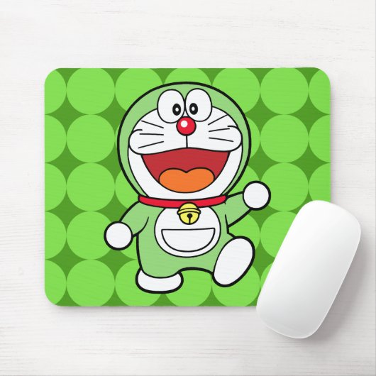 Cute Green Mini Doraemon Anime Muismat (Met muis)