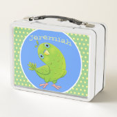 Cute green paraket cartoon (Achterkant)