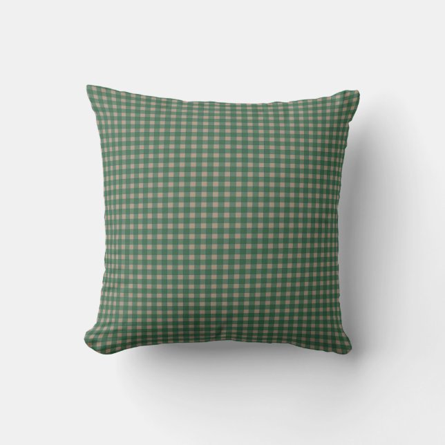 Cute Green Patterned Pillow Kussen (Voorkant)