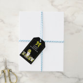 Cute Green Santa Gnome met Gifts Cadeaulabel (Met Touw)