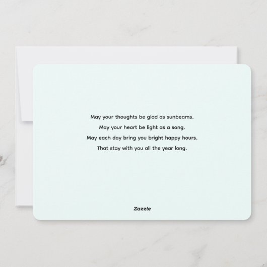 Cute Green St. Patrick's Day Pig Feestdagenkaart (Achterkant)