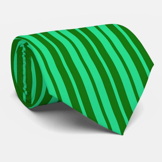 Cute Green Stylish Stripes Pattern Design Stropdas
