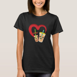 Cute Green Tea Boba en Taro Milk Lovers T-shirt