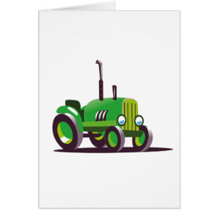 Cute Green Tractor