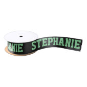 Cute Green & White Custom Name Lint (Spoel)