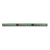 Cute Green & White Custom Name Lint (Voorkant)