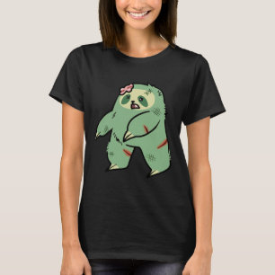 Cute Green Zombie Sloth T-shirt