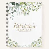 Cute Greenery Eucalyptus Fête des mariées Livre de (Devant)