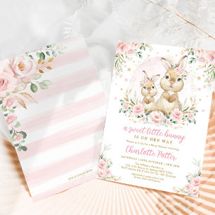 Cute Greenery Rabbit Easter Bunny Birthday I Kaart