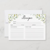 Cute Greenery Vrijgezellenfeest Recipe Kaarten (Voorkant)