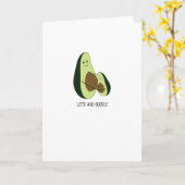Cute Greetings Card - Let's Avo Cudle! Kaart (Gele Bloem)