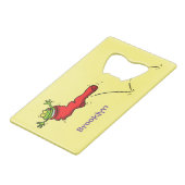 Cute grenouille dans une chaussette rouge saut de  (Dos Angle)