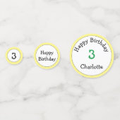 Cute grenouille Table d'anniversaire Confetti (Devant)