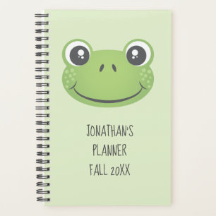 Cute Grenouille verte Retour à l'école Planifi