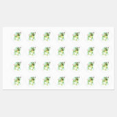 Cute grenouilles caricaturales Étiquettes (Feuille)