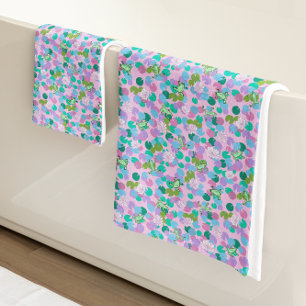 Cute grenouilles roses et vertes et Lily Pads Girl