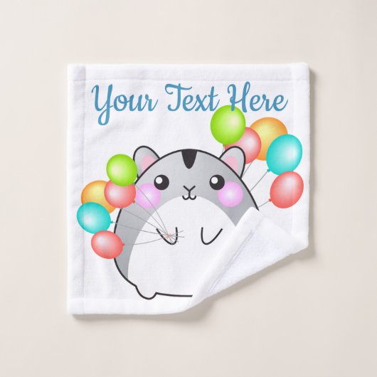 Cute Grey Kawaii Hamster (Gant de toilette)